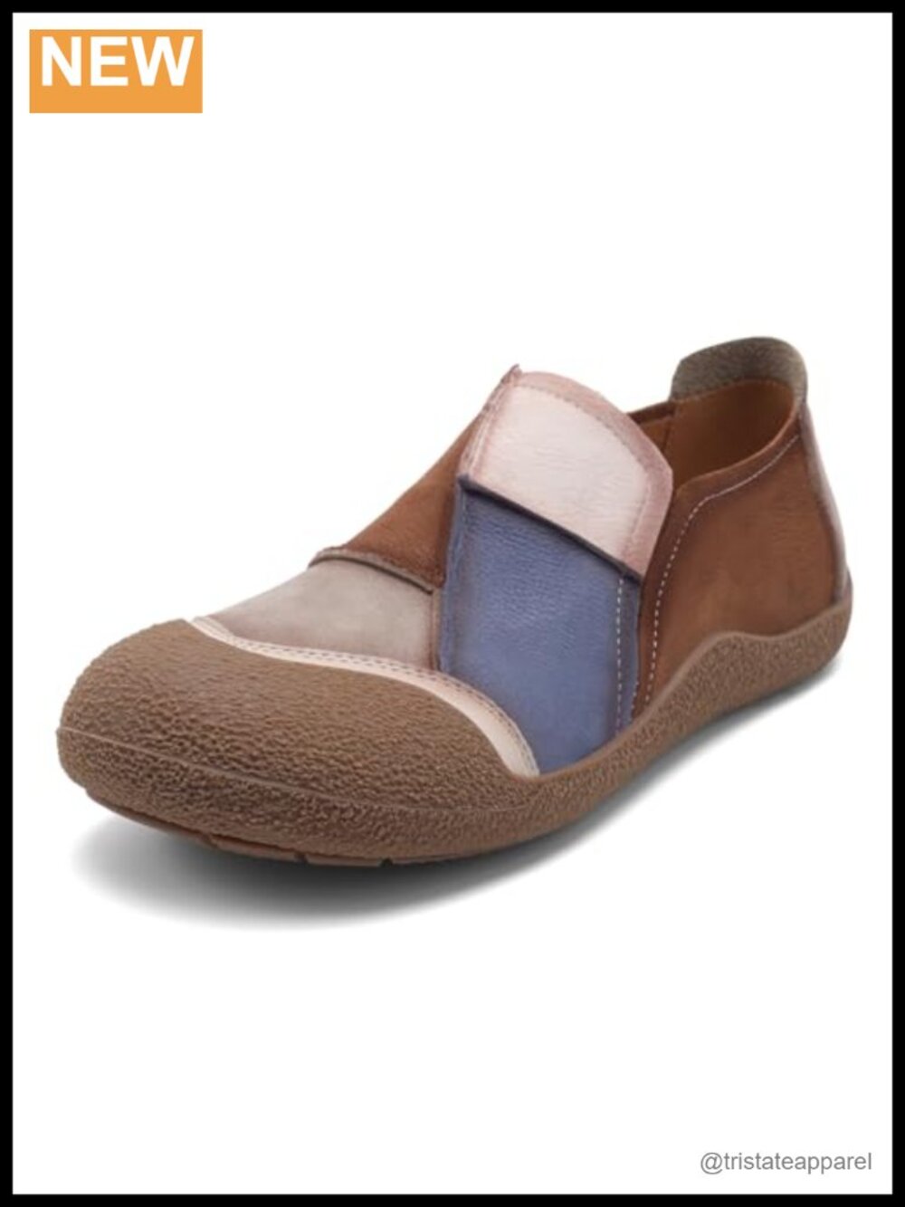 Women Cowhide Leather Penny Loafers Retro Mary Jane Round Toe Comfort Flats